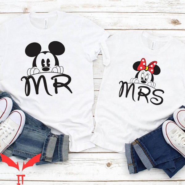 Disney Mr And Mrs T-Shirt Mr Mickey Mrs Minnie Couple