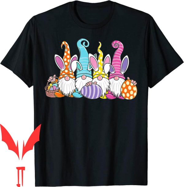 Easter 5s T-Shirt Bunny Spring Gnome Egg Hunting Basket Gift