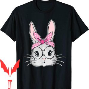 Easter 5s T-Shirt Easter Bunny Cute Rabbit Messy Bun