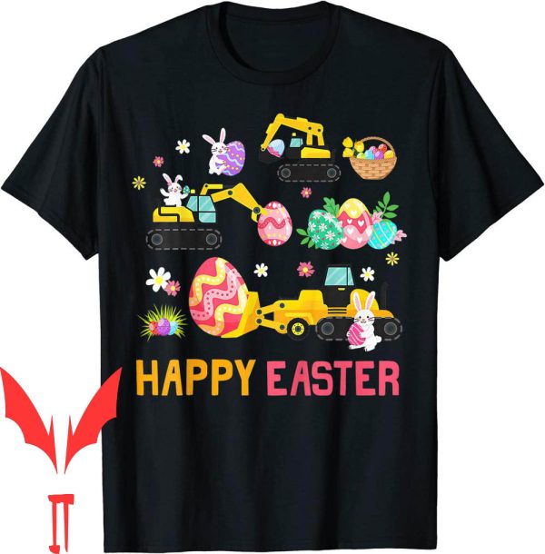 Easter 5s T-Shirt Happy Construction Crane Truck Toddler