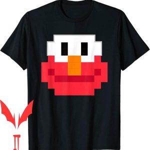 Elmo Birthday T-Shirt Sesame Street 8 Bit