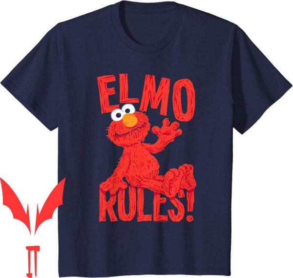 Elmo Birthday T-Shirt Sesame Street Rules
