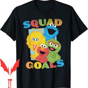 Elmo Birthday T-Shirt Sesame Street Squad Goals
