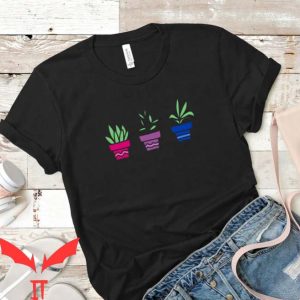 Ex Bisexual T Shirt Subtle Bisexual Bi Pride Plants Shirt