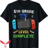 Family Graduation T-Shirt 5th Grade Level Complete Gaming