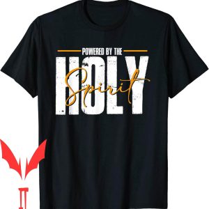 Holy Spirit T-Shirt Powered By God Jesus Religion Believer