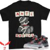 Jordan 4 Red Thunder T-Shirt Anti Social Matching