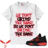 Jordan 4 Red Thunder T-Shirt New G.D Match Sneaker Tee