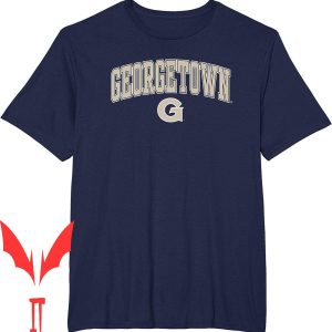 Jordan 6 Georgetown T-Shirt Hoyas Arch Over Navy Officially
