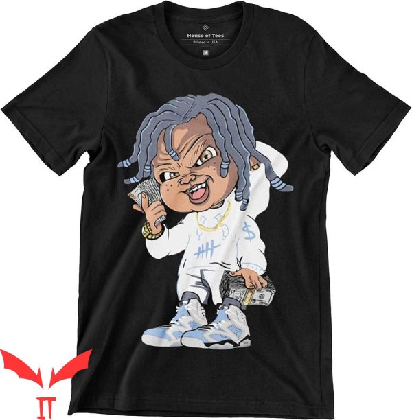 Jordan 6 UNC T-Shirt Cash Doll-Killa Matching Sneaker Tee