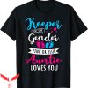 Keeper Of The Gender T-Shirt Auntie Loves You Aunt Baby
