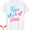 Keeper Of The Gender T-Shirt Baby Announcement Cute Tee