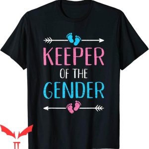 Keeper Of The Gender T-Shirt Reveal Baby Announcement Party