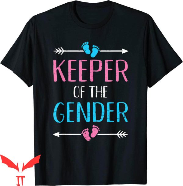 Keeper Of The Gender T-Shirt Reveal Baby Announcement Party