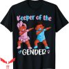 Keeper Of The Gender T-Shirt Reveal Black Baby Announcement