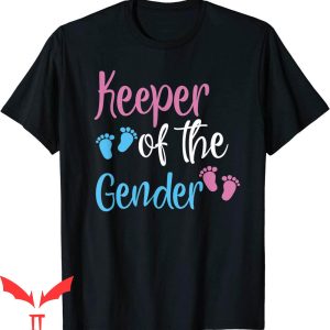 Keeper Of The Gender T-Shirt Reveal Party Baby Announcement