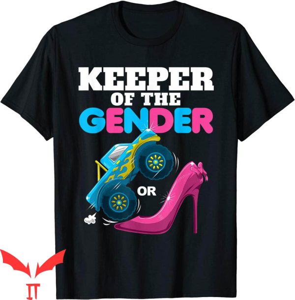 Keeper Of The Gender T-Shirt Wheels Or Heels Baby Reveal