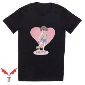 Let’s Go For A Walk T Shirt Girl Walking Heart Gift Shirt