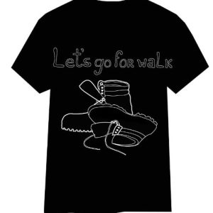 Let’s Go For A Walk T Shirt Walking Gift Vintage Shirt