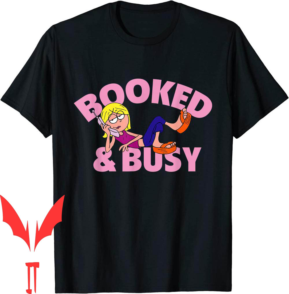 Lizzie Mcguire T-Shirt Disney Channel Animated Booked Busy Lizzie Mcguire T-Shirt Disney Channel Animated Booked Busy