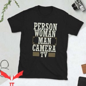 Man Woman Camera Person Tv T Shirt Donald Trump Memory