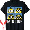 Minion Birthday T-Shirt Despicable Bust Portrait Grid Logo