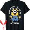 Minion Birthday T-Shirt Despicable Me Dont Make Me Do Stuff