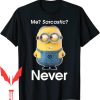 Minion Birthday T-Shirt Despicable Sarcastic Never Graphic