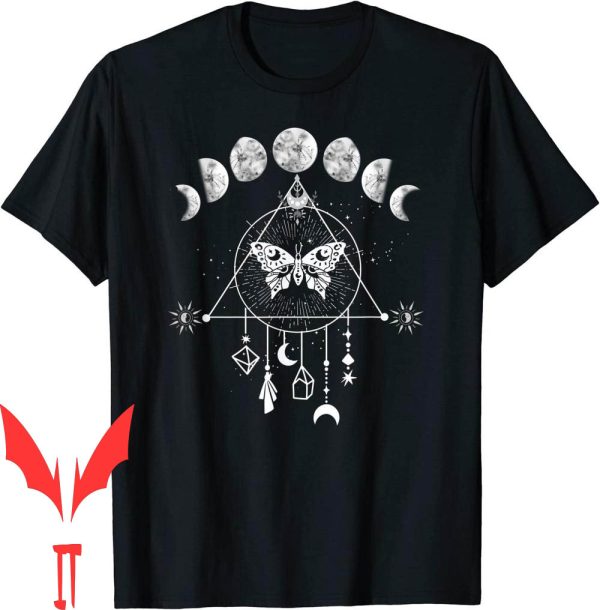 Moon Eyes T-Shirt Celestial Phase Moth Crystals Star Vintage