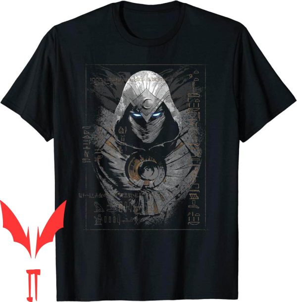 Moon Eyes T-Shirt Marvel Knight Glowing Egyptian Hieroglyphs
