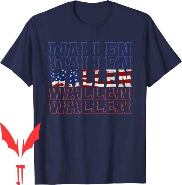Morgan Wallen T-Shirt Cute American Flag