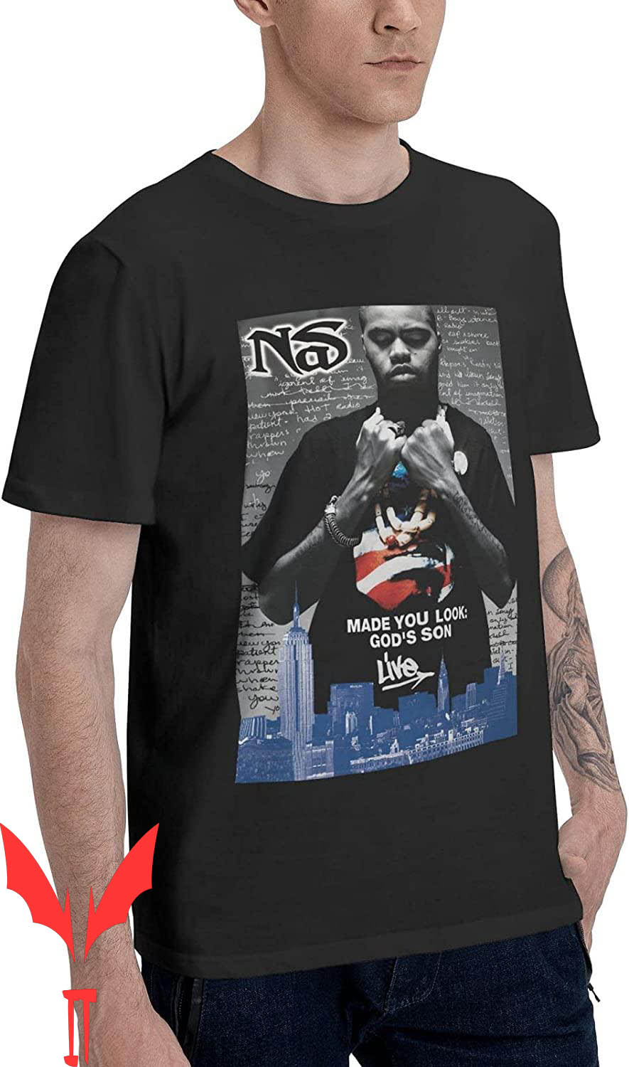 Nas Illmatic T-Shirt BobLBarrera Fashion Graphic Funny Nas Illmatic T-Shirt BobLBarrera Fashion Graphic Funny