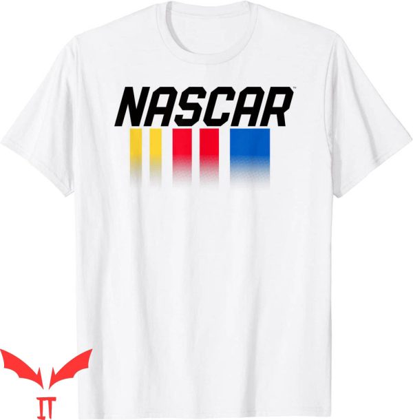 Nascar Pride T-Shirt Nascar Vertical Stripes Fade Tee