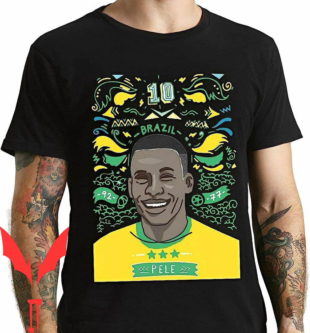 Pele T-Shirt Brazil Legend Soccer Brasil Pele T-Shirt Brazil Legend Soccer Brasil