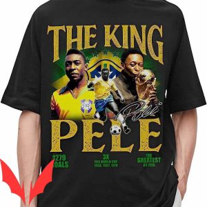 Pele T-Shirt Retro Soccer Brazil Thank You For The Memories