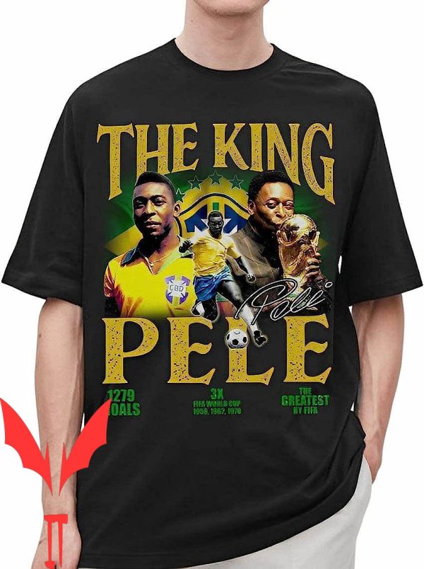 Pele T-Shirt Retro Soccer Brazil Thank You For The Memories