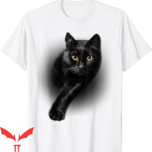 Personalized Cat T-Shirt Black Cat Yellow Eyes Funny Animal