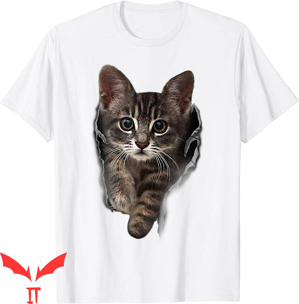 Personalized Cat T-Shirt Brown Kitten Staring Cute Cats Tee Personalized Cat T-Shirt Brown Kitten Staring Cute Cats Tee