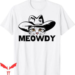 Personalized Cat T-Shirt Meowdy Funny Mashup Between Meow