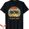 Personalized Cat T-Shirt Retro I Do What I Want Cat Funny