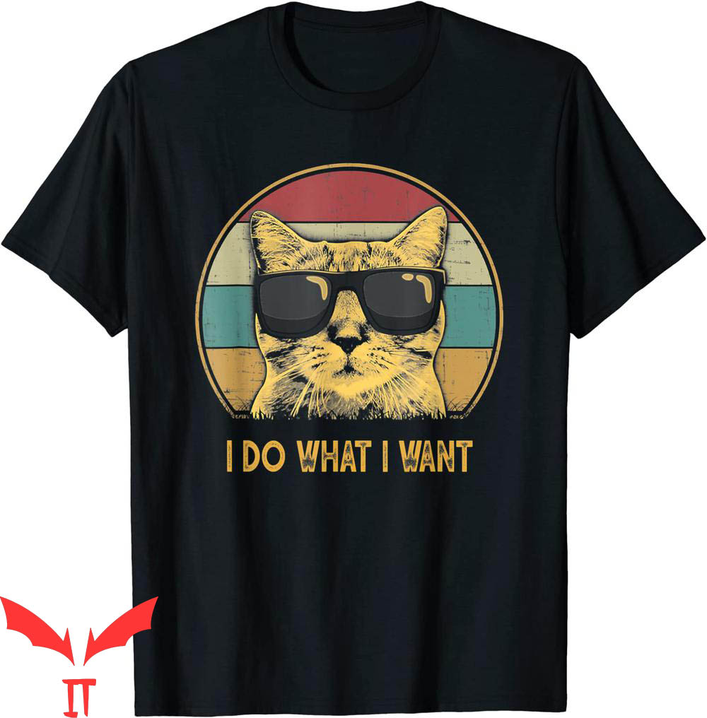Personalized Cat T-Shirt Retro I Do What I Want Cat Funny Personalized Cat T-Shirt Retro I Do What I Want Cat Funny