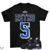 Racer Blue T Shirt Jordan 5 Racer Blue Matching Sneaker