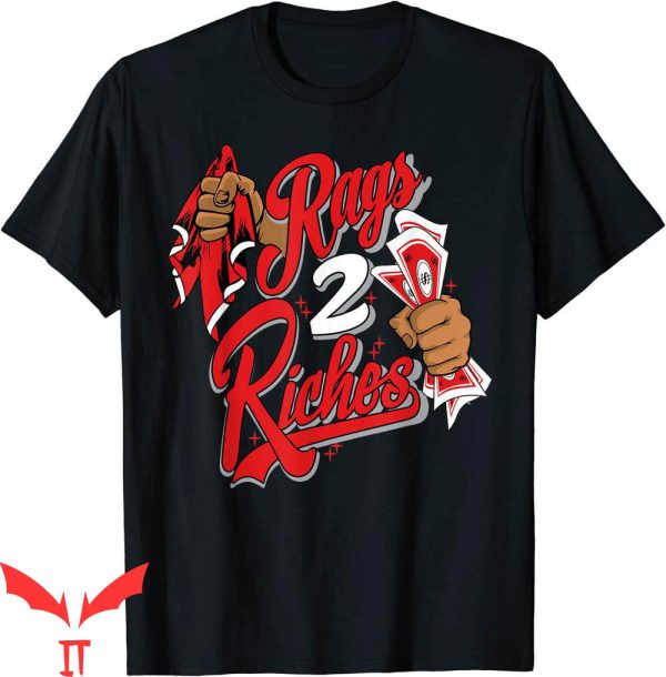 Red Thunder 4s T-Shirt JD 4 Rags 2 Riches Matching Sneaker
