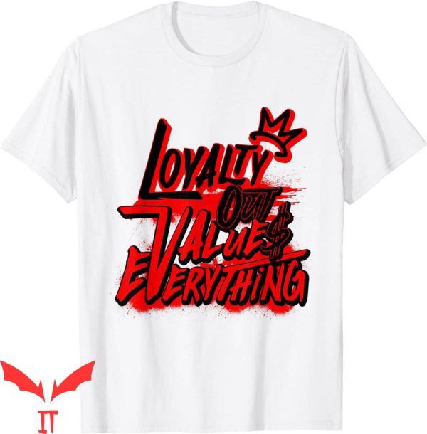 Red Thunder 4s T-Shirt Retro Loyalty Out Value Matching Sneaker