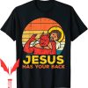 Reps For Jesus T-Shirt Your Back Jiu Jitsu Retro Christian