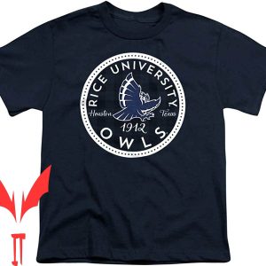 Rice University T-Shirt Official Plaid Badge Youth