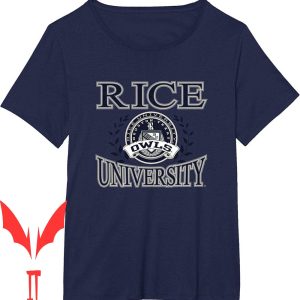 Rice University T-Shirt Owls Laurel Logo Officially Licensed
