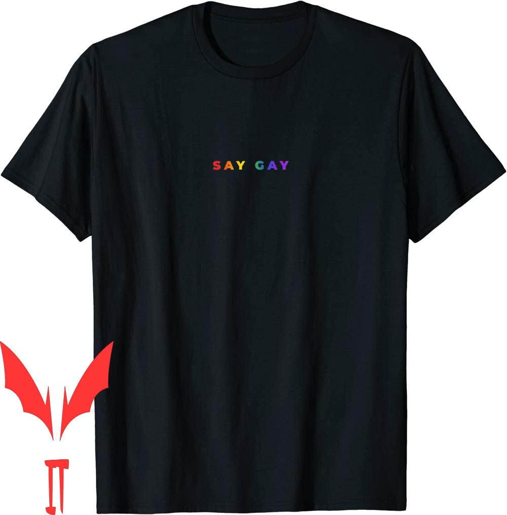 Say Gay T-Shirt Small Rainbow Subtle Pride Florida Equality Say Gay T-Shirt Small Rainbow Subtle Pride Florida Equality