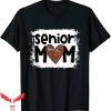 Senior Football Mom T-Shirt Bleached Proud Mom Graduation