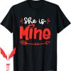 Shes Mine Hes Mine T-Shirt Matching For Cute Couples Day